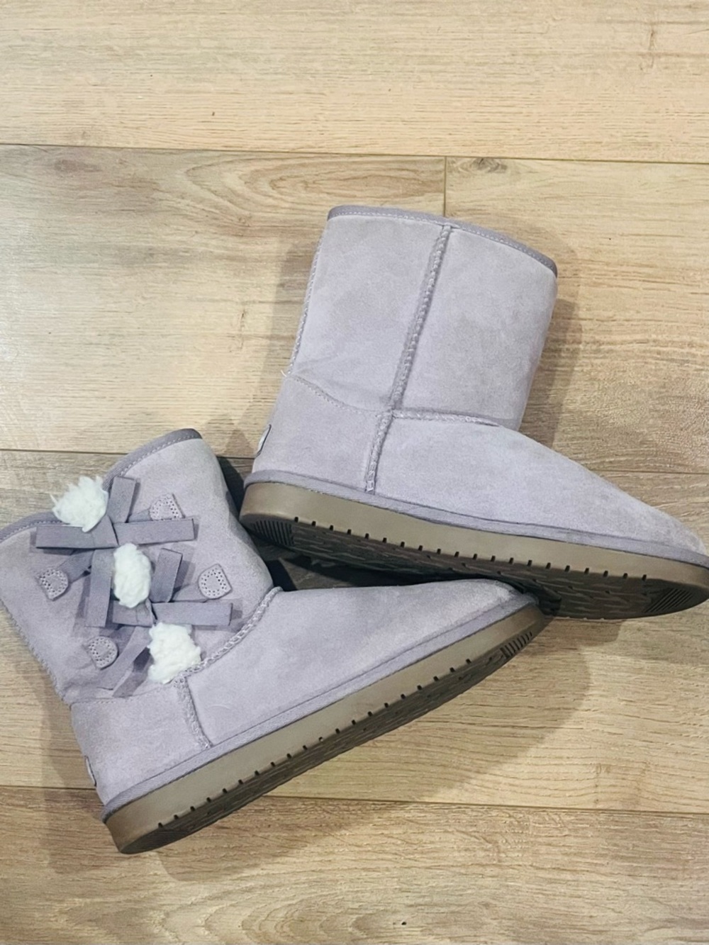 Ugg Koolaburra Boots Lavender Bows Girls